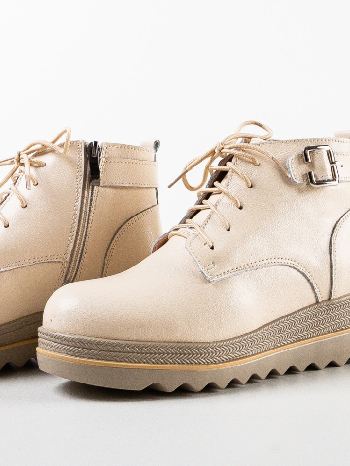 Tronchetti da donna Beige Solders - Img 6