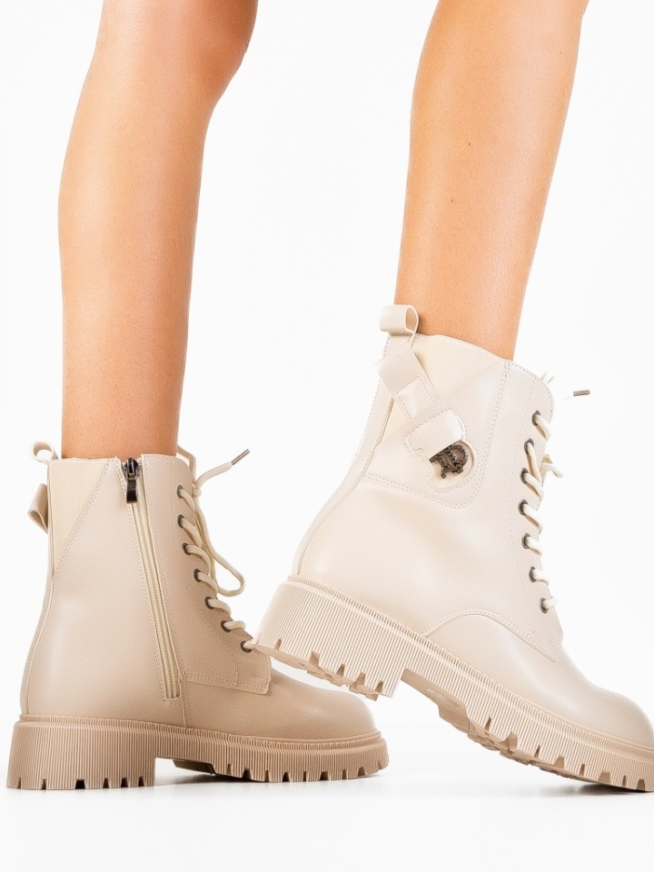 Tronchetti da donna Beige Tradale - Img 3