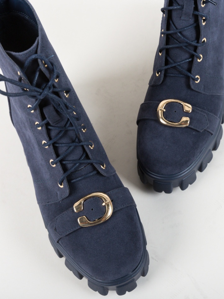 Tronchetti da donna Blu navy Raees - Img 6