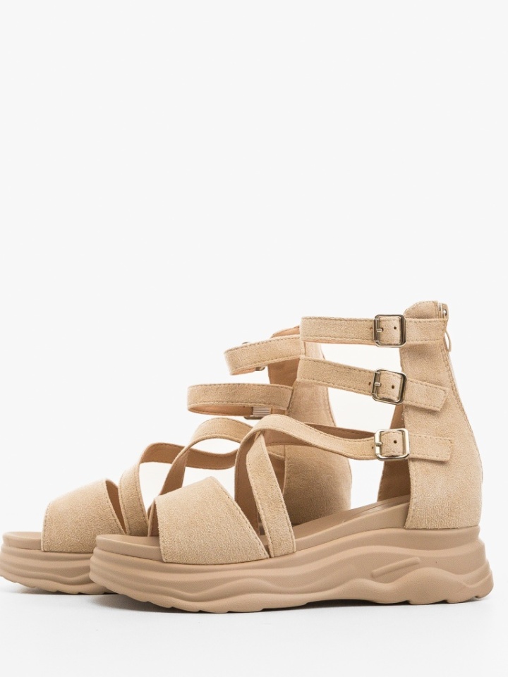 Sandali con plateau Beige Almere - Img 4