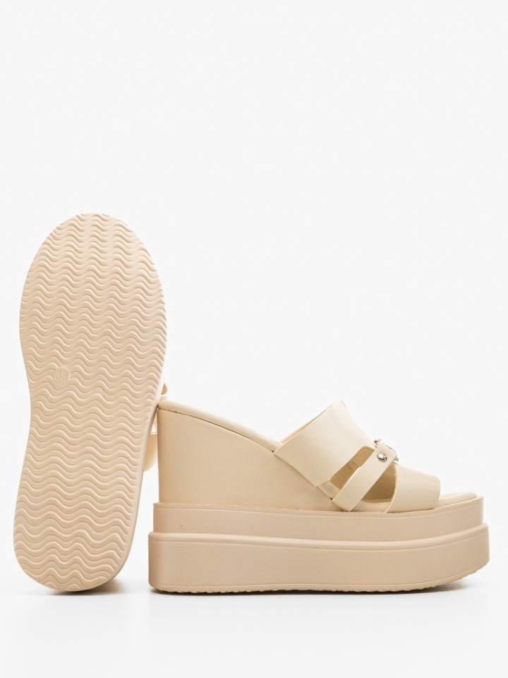 Sandali con plateau Beige Mafre - Img 3