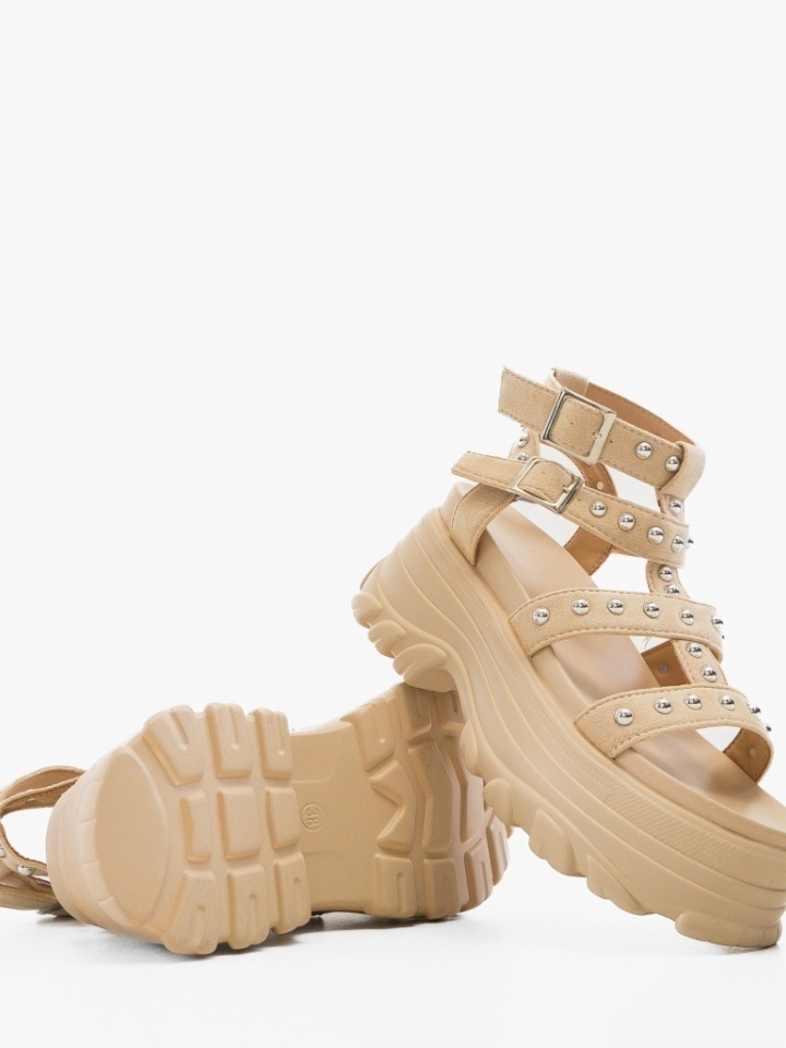 Sandali con plateau Beige Tagry - Img 4