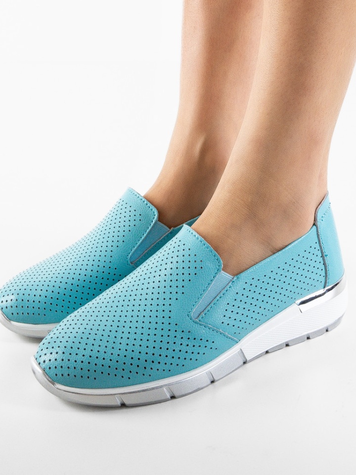 Scarpe casual Azzurre Pufine - Img 5