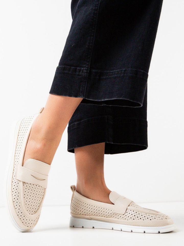 Scarpe casual Beige Amina - Img 9