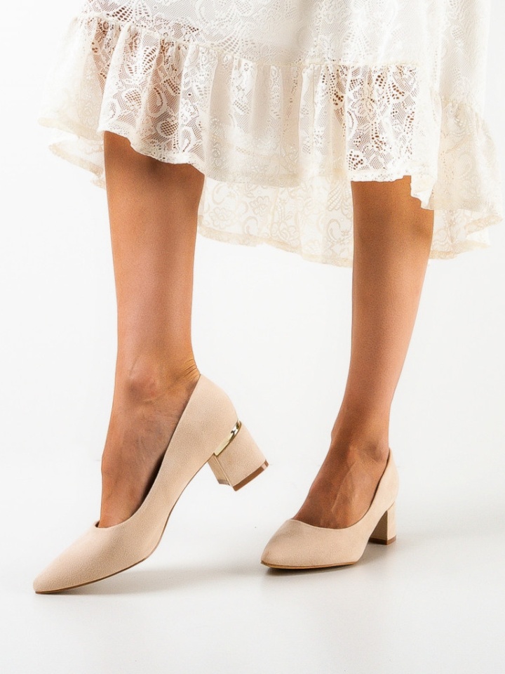 Scarpe da donna Beige Brandy - Img 2