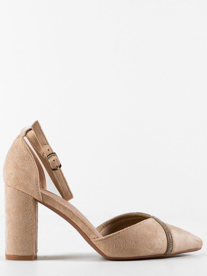 Scarpe da donna Beige Hajag - Img 4
