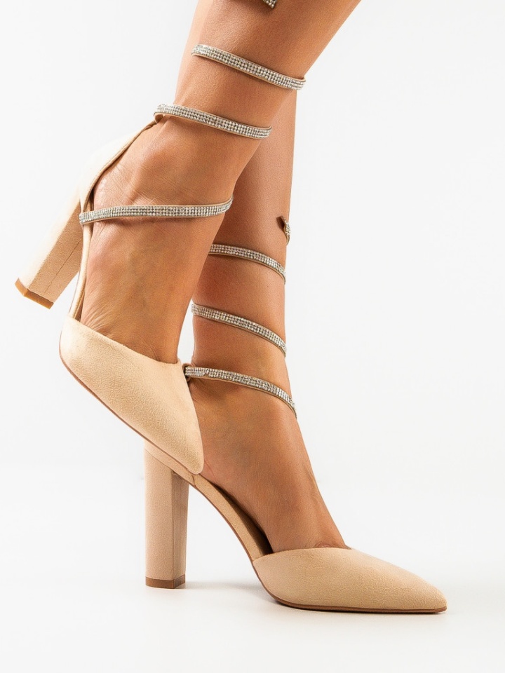 Scarpe da donna Beige Kyk - Img 2