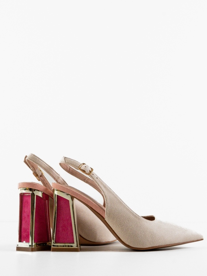 Scarpe da donna Beige Nasim - Img 6