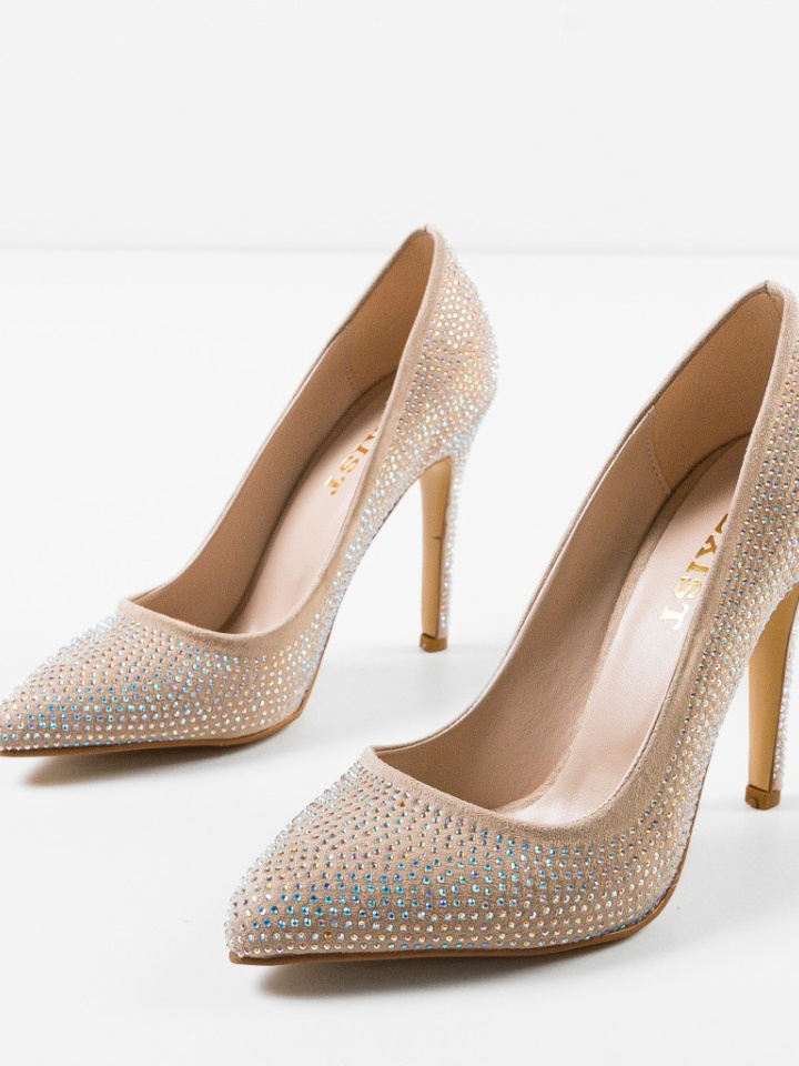 Scarpe da donna Beige Pukan - Img 7