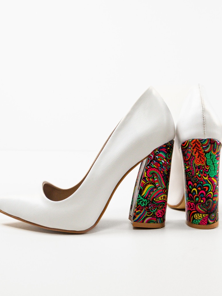 Scarpe da donna Bianche Monina - Img 5