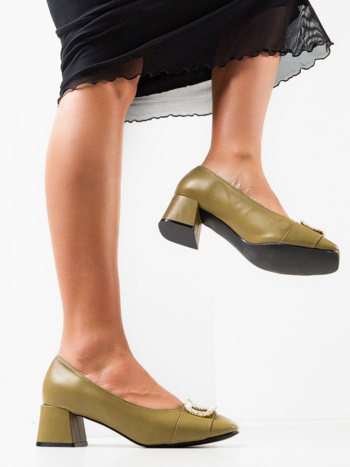 Scarpe da donna Khaki Strickl - Img 4