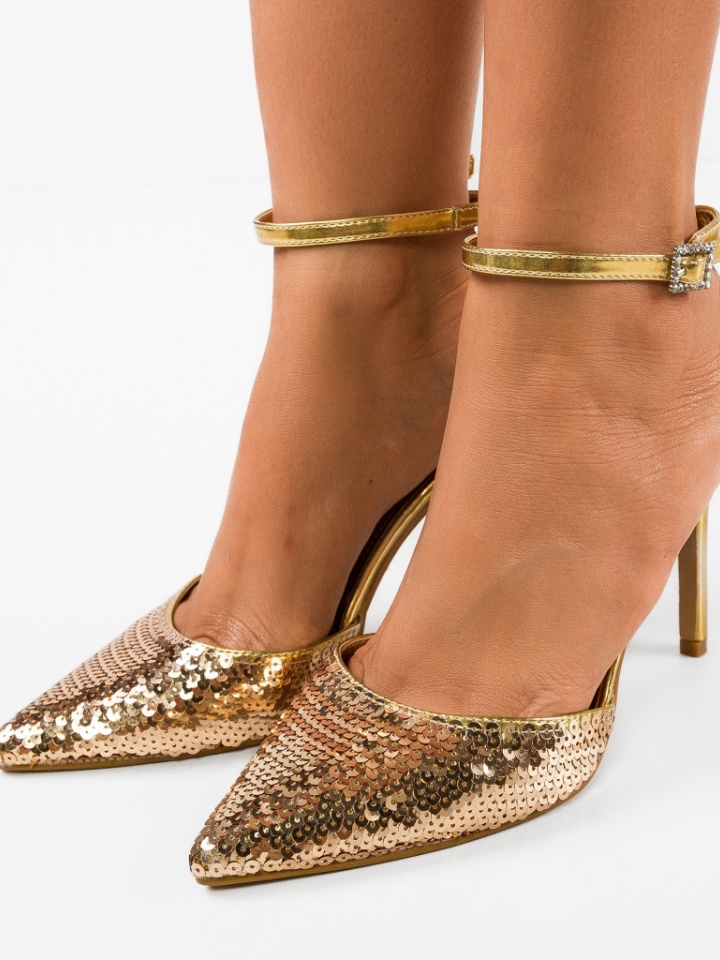 Scarpe da donna Oro Zhelimi - Img 4