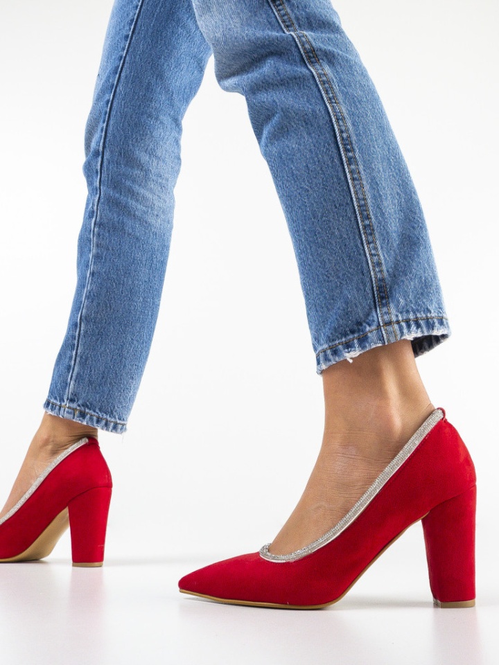 Scarpe da donna Rosse Reqop - Img 11
