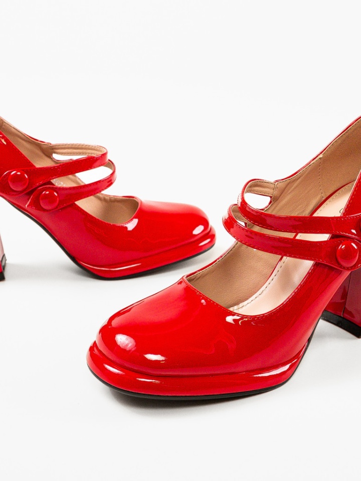 Scarpe da donna Rosse Vintage - Img 7
