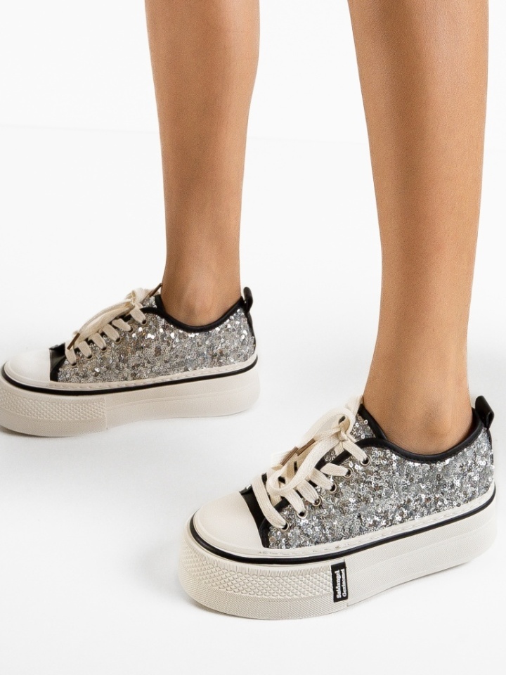 Scarpe sportive Argento Paiety - Img 3