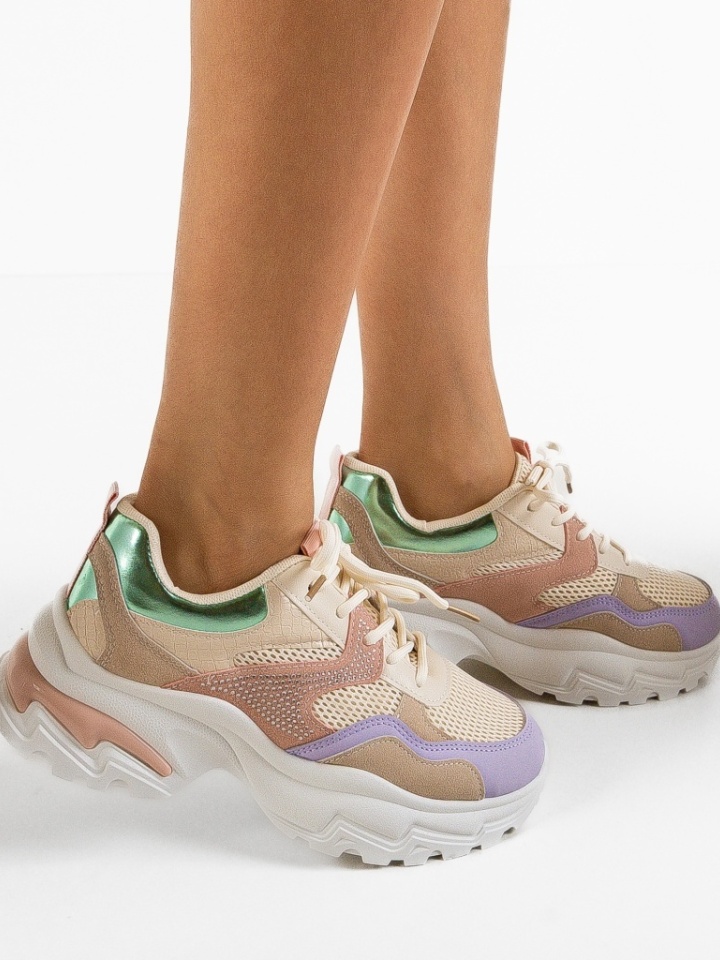 Scarpe sportive Beige Leonarda - Img 1