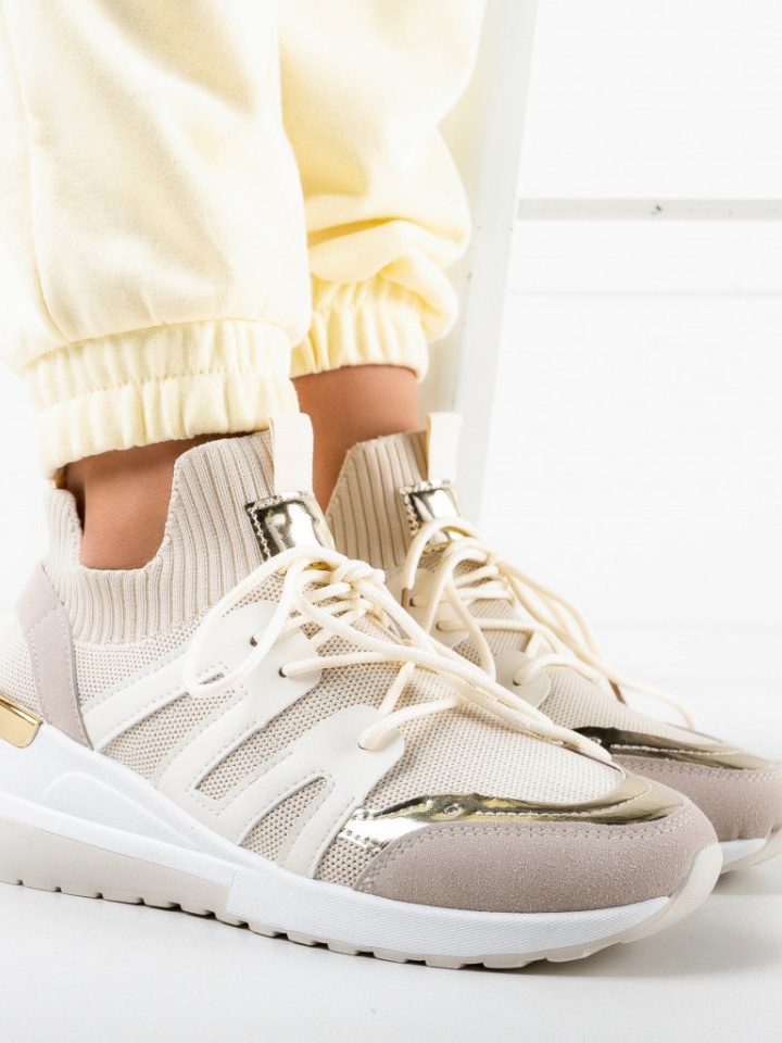 Scarpe sportive Beige Many - Img 4