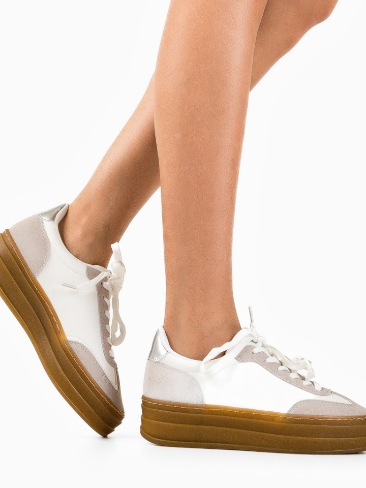Scarpe sportive Bianche Jaswin - Img 2