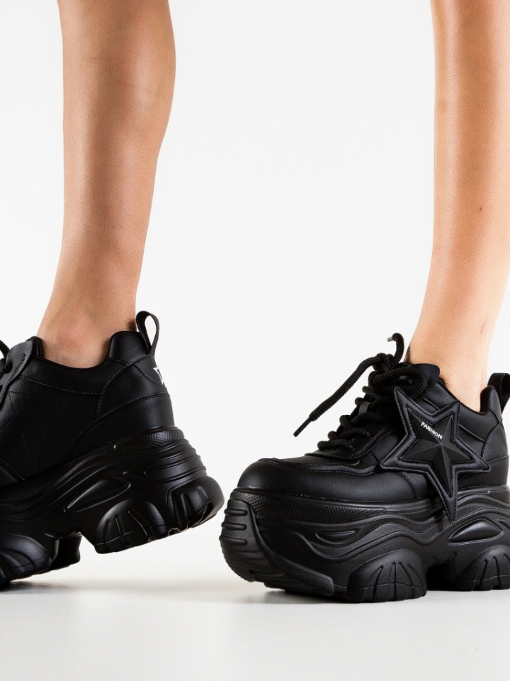 Scarpe sportive Nere Ezhil - Img 3