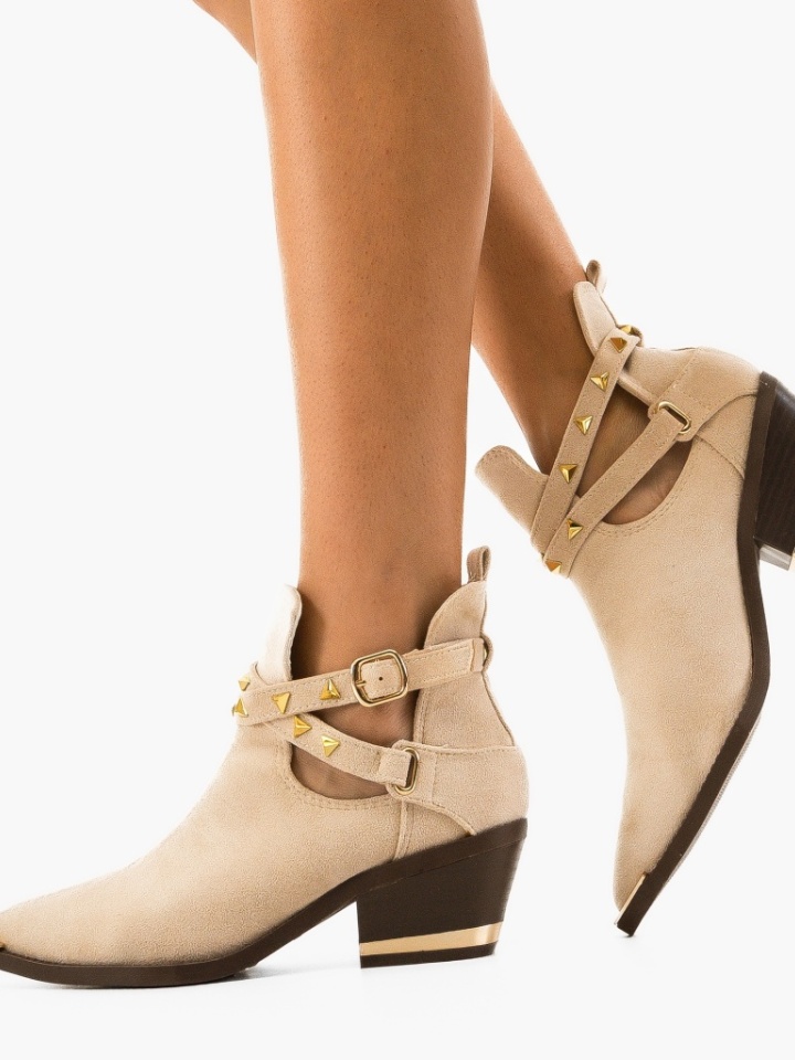 Stivali bassi Beige Qamar - Img 1