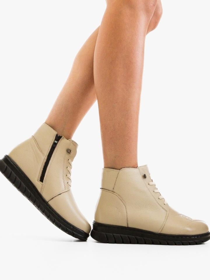 Tronchetti da donna Beige Any - Img 2