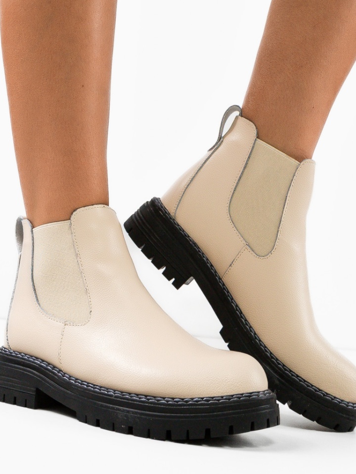 Tronchetti da donna Beige Cizi - Img 1