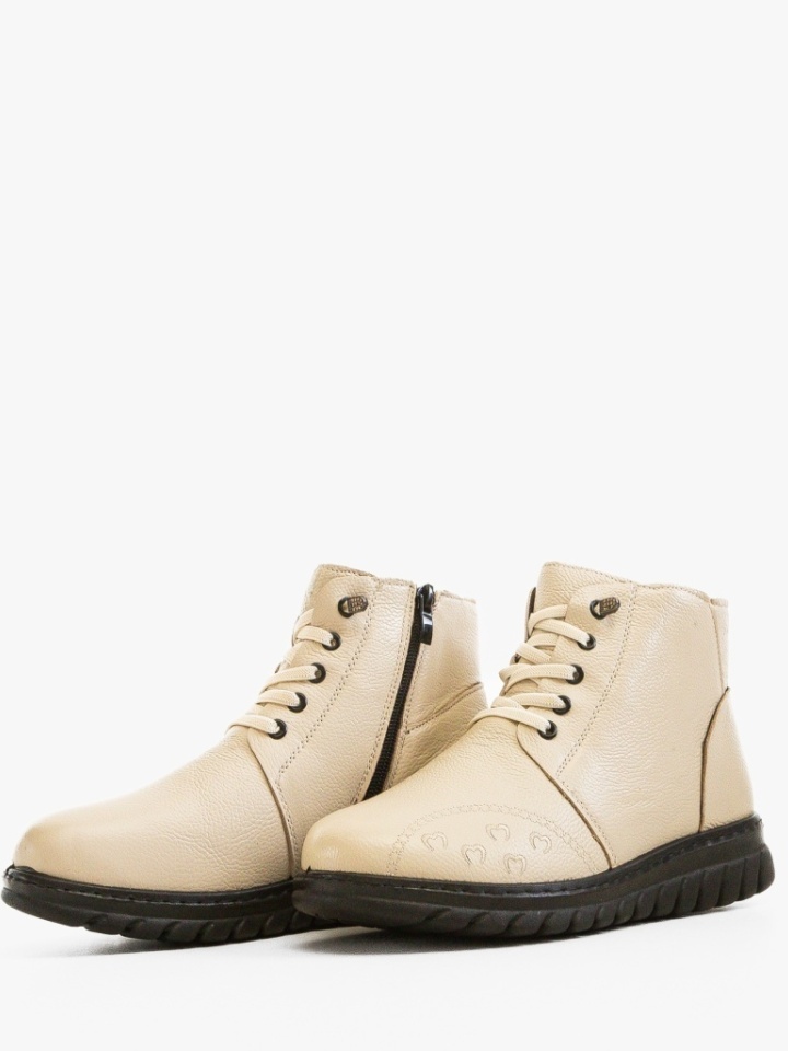 Tronchetti da donna Beige Ghyna - Img 5