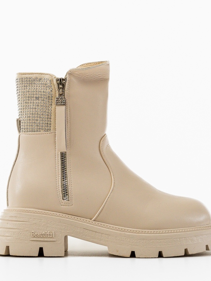 Tronchetti da donna Beige Hella - Img 4