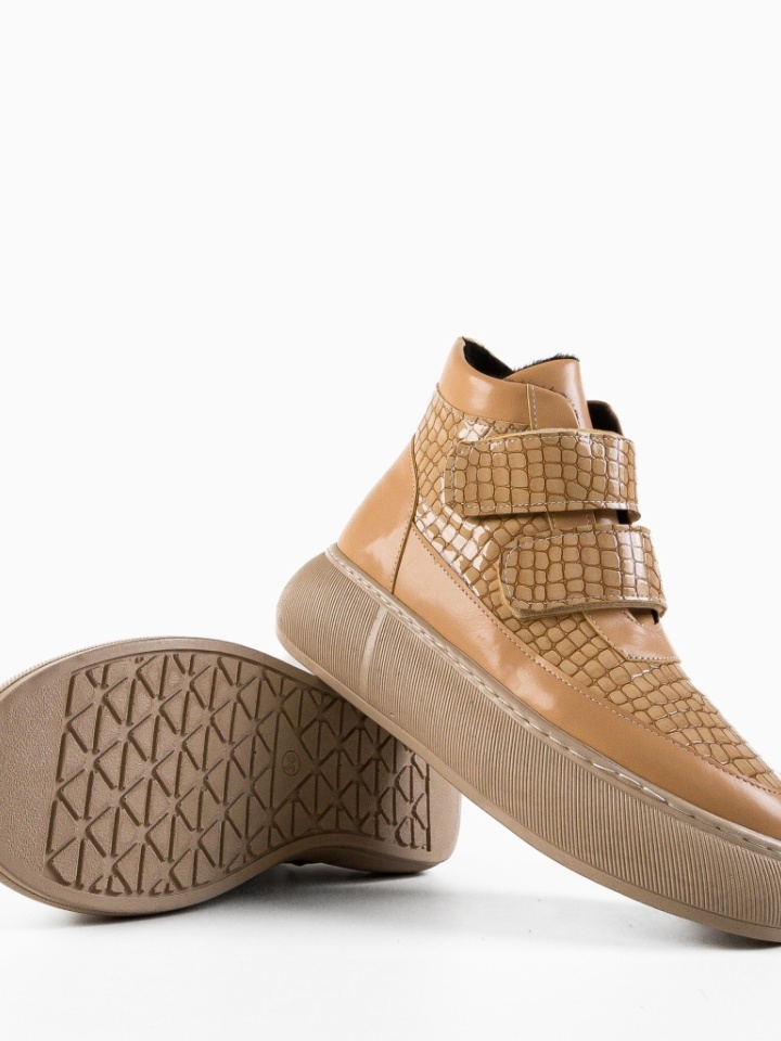 Tronchetti da donna Beige Hrago - Img 7