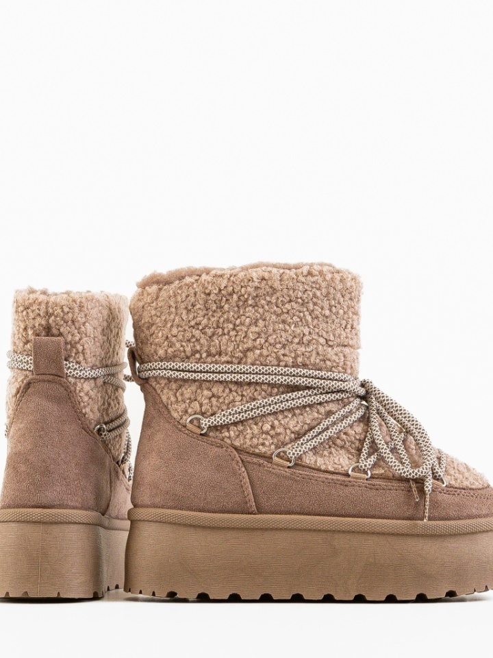 Tronchetti da donna Beige Kmile - Img 5