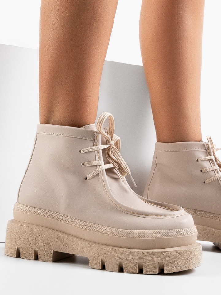 Tronchetti da donna Beige Pissa - Img 1