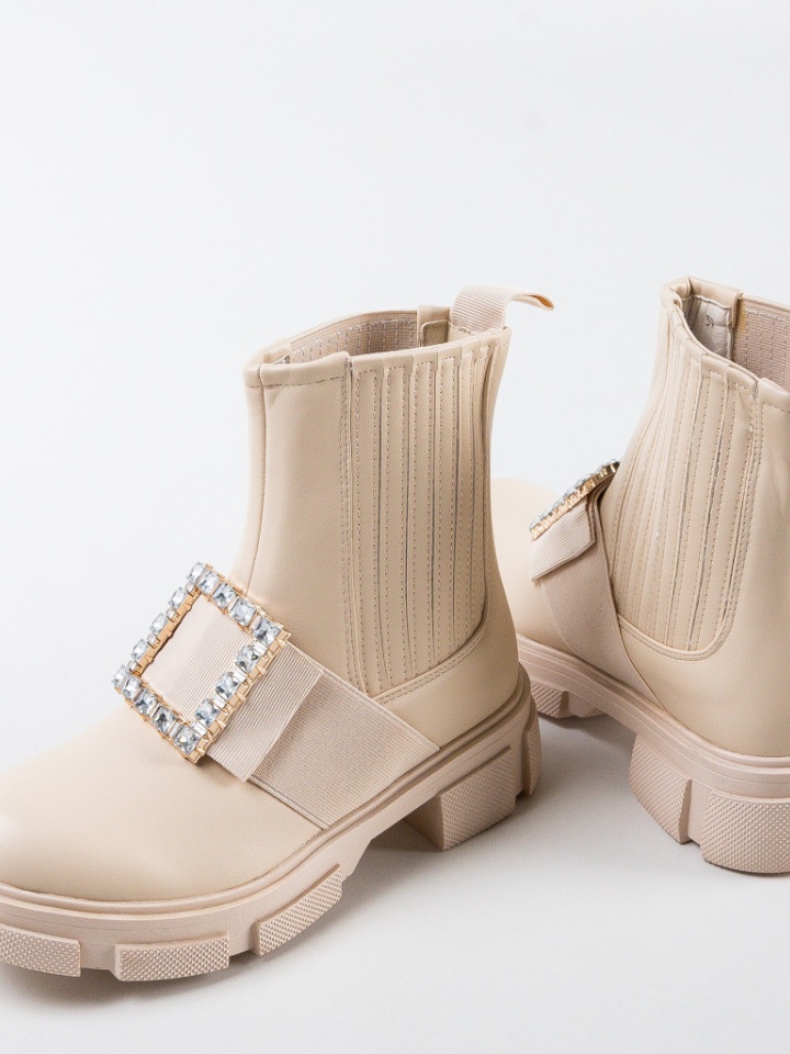 Tronchetti da donna Beige Saara - Img 7
