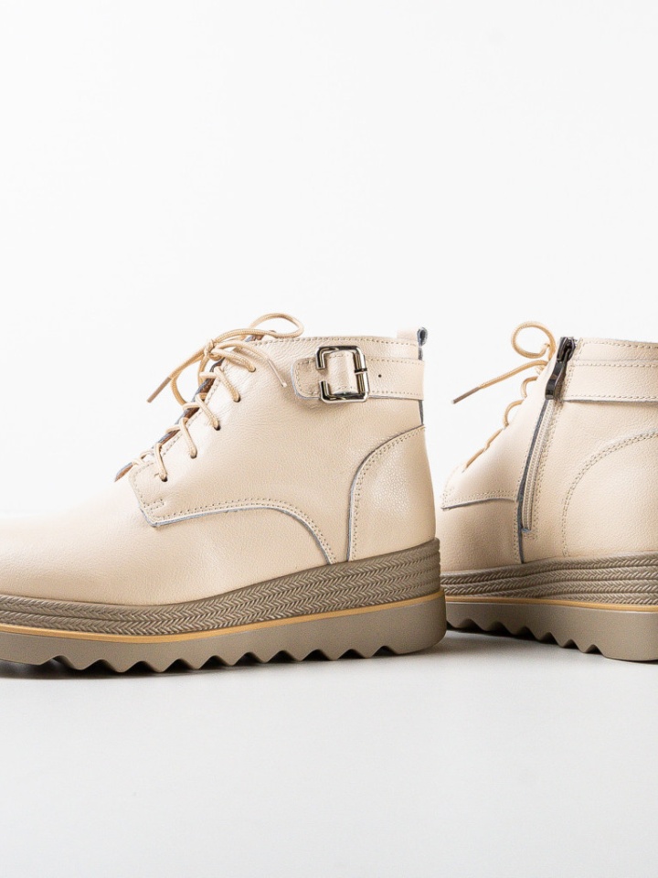 Tronchetti da donna Beige Solders - Img 7