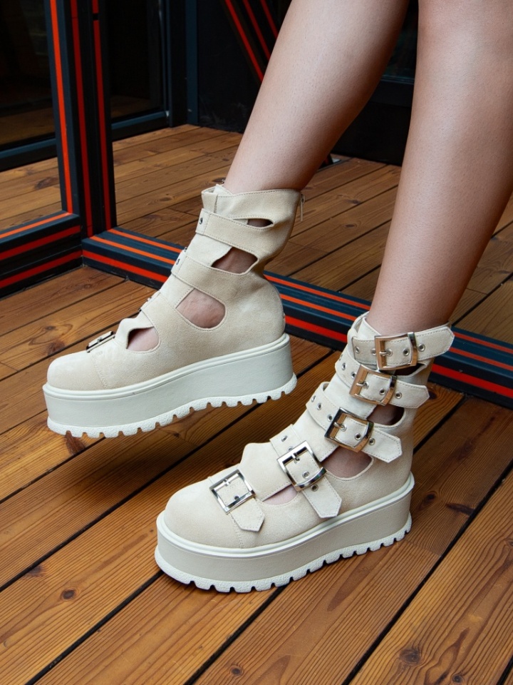 Tronchetti da donna Beige Stepgan - Img 1