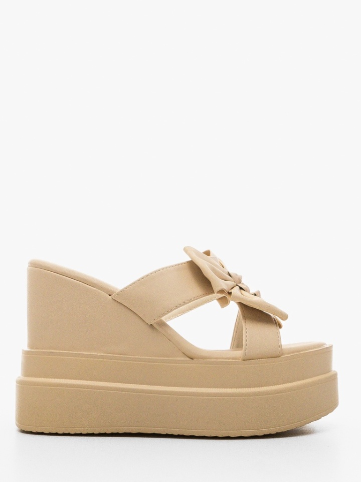 Sandali con plateau Beige Reteon - Img 6