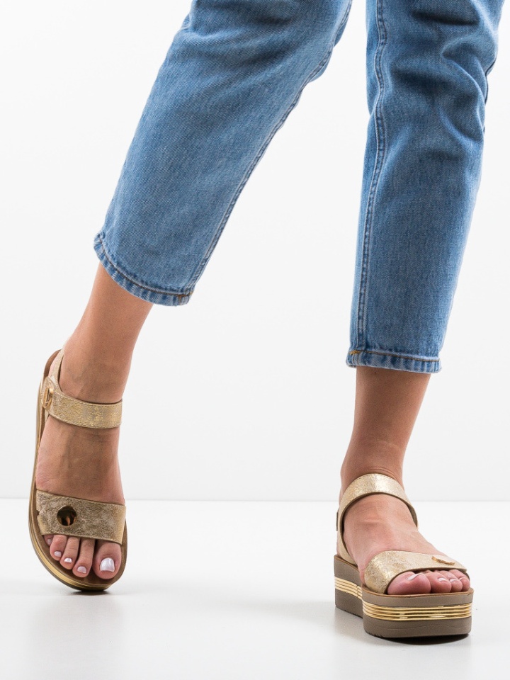 Sandali con plateau Oro Penty 2 - Img 3