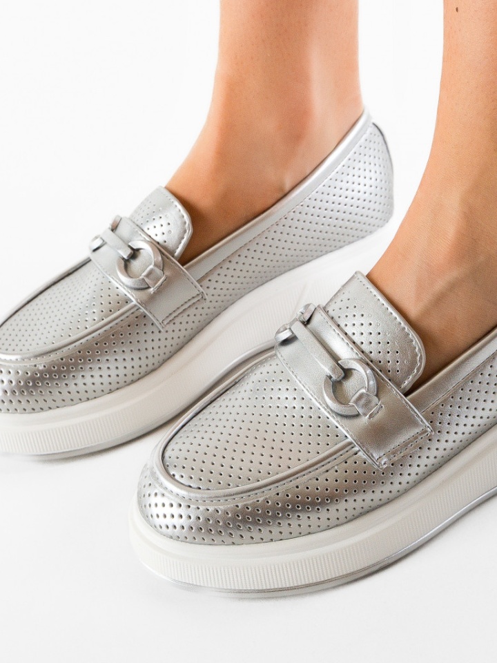 Scarpe casual Argento Mirrey - Img 4