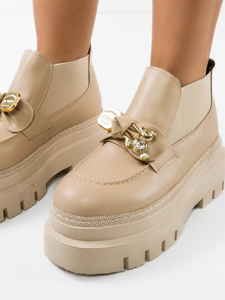 Scarpe casual Beige Bearya - Img 4