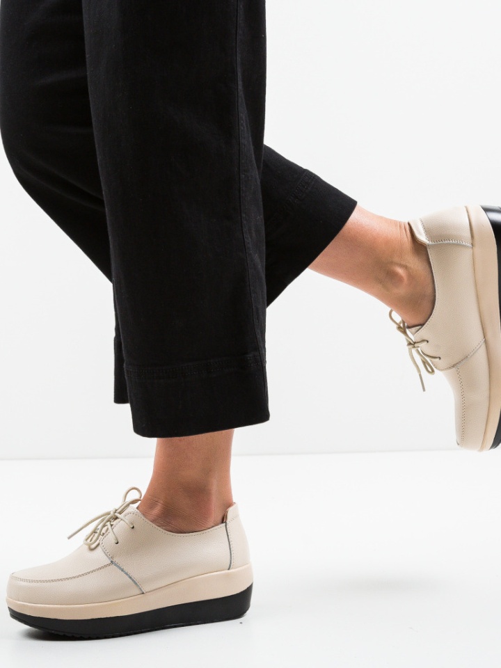 Scarpe casual Beige Creamt - Img 3