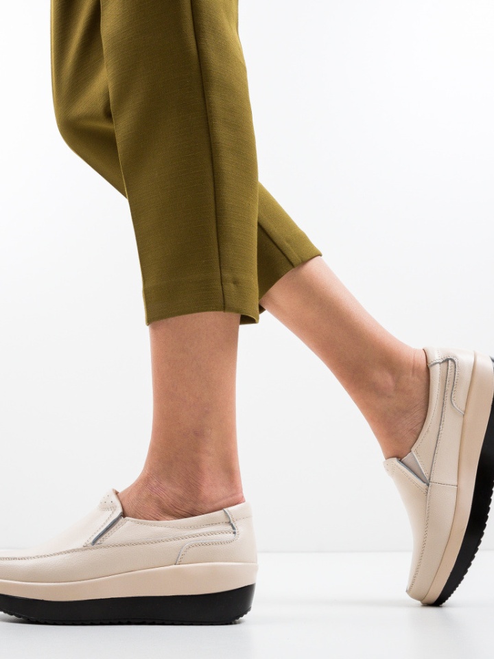 Scarpe casual Beige Freeman - Img 4