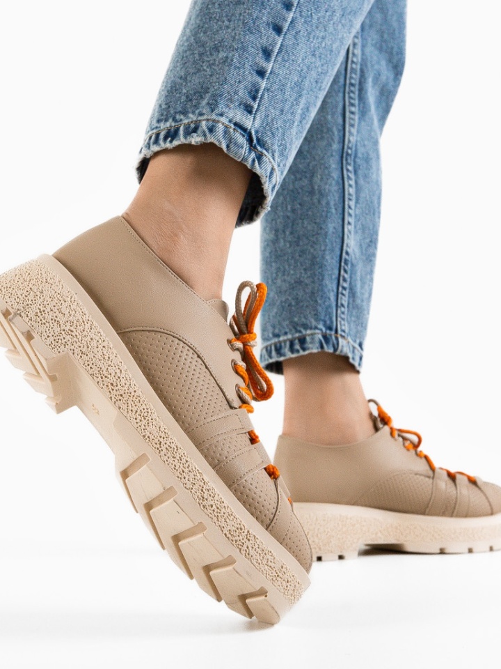 Scarpe casual Beige Memy - Img 3