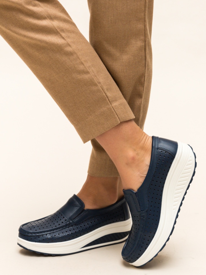 Scarpe casual Blu navy Bicaz - Img 6