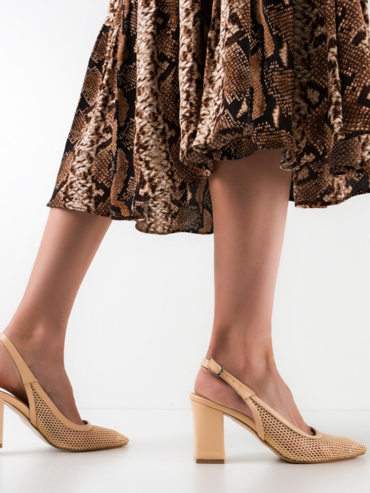 Scarpe da donna Beige Caresy - Img 2