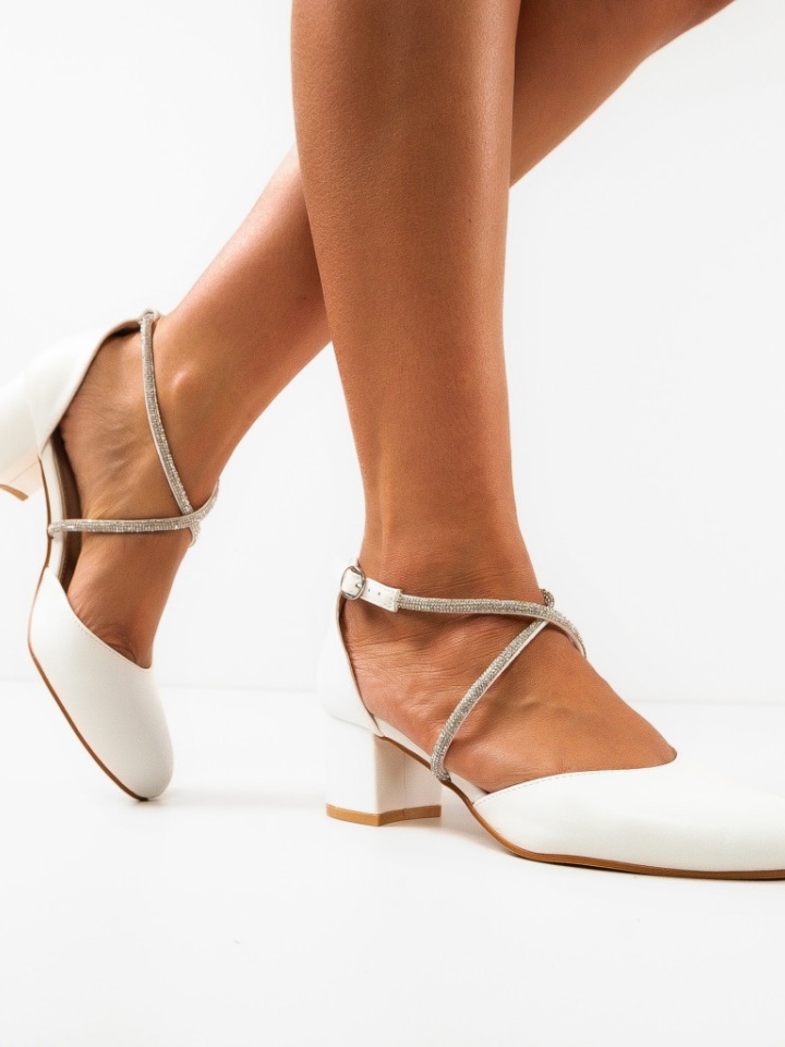 Scarpe da donna Bianche Plikam - Img 1