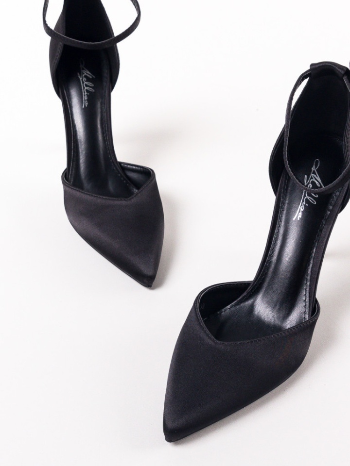 Scarpe da donna Nere Sateen - Img 6