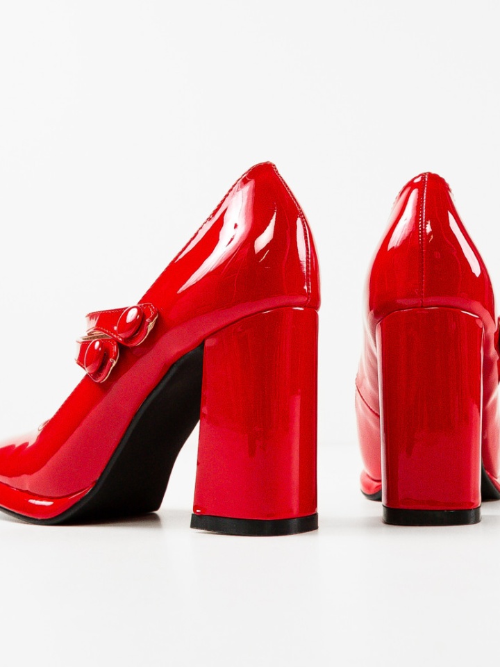 Scarpe da donna Rosse Vintage - Img 8