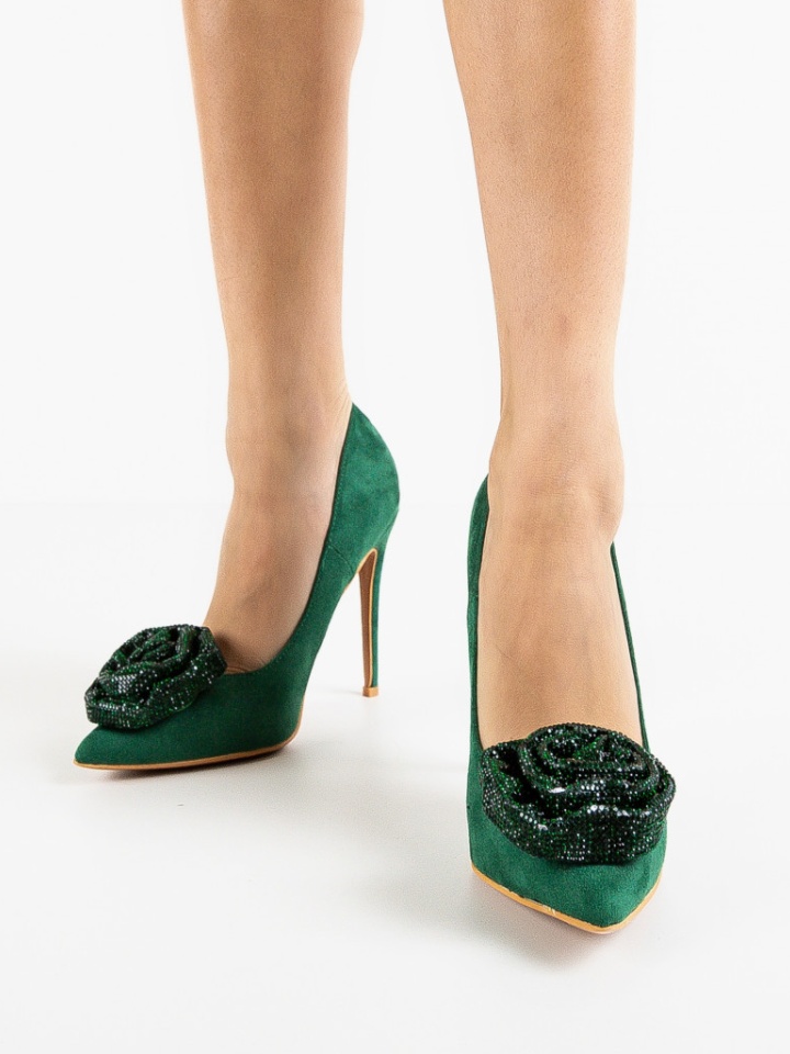 Scarpe da donna Verde Brany - Img 2
