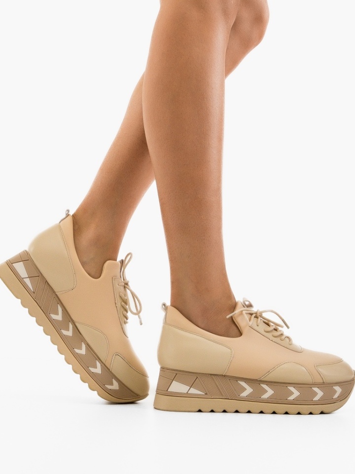 Scarpe sportive Beige Gazy - Img 3