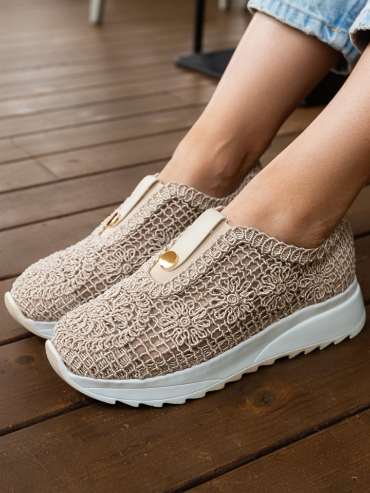Scarpe sportive Beige Selima - Img 1