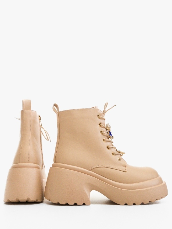 Tronchetti da donna Beige Bearr - Img 5